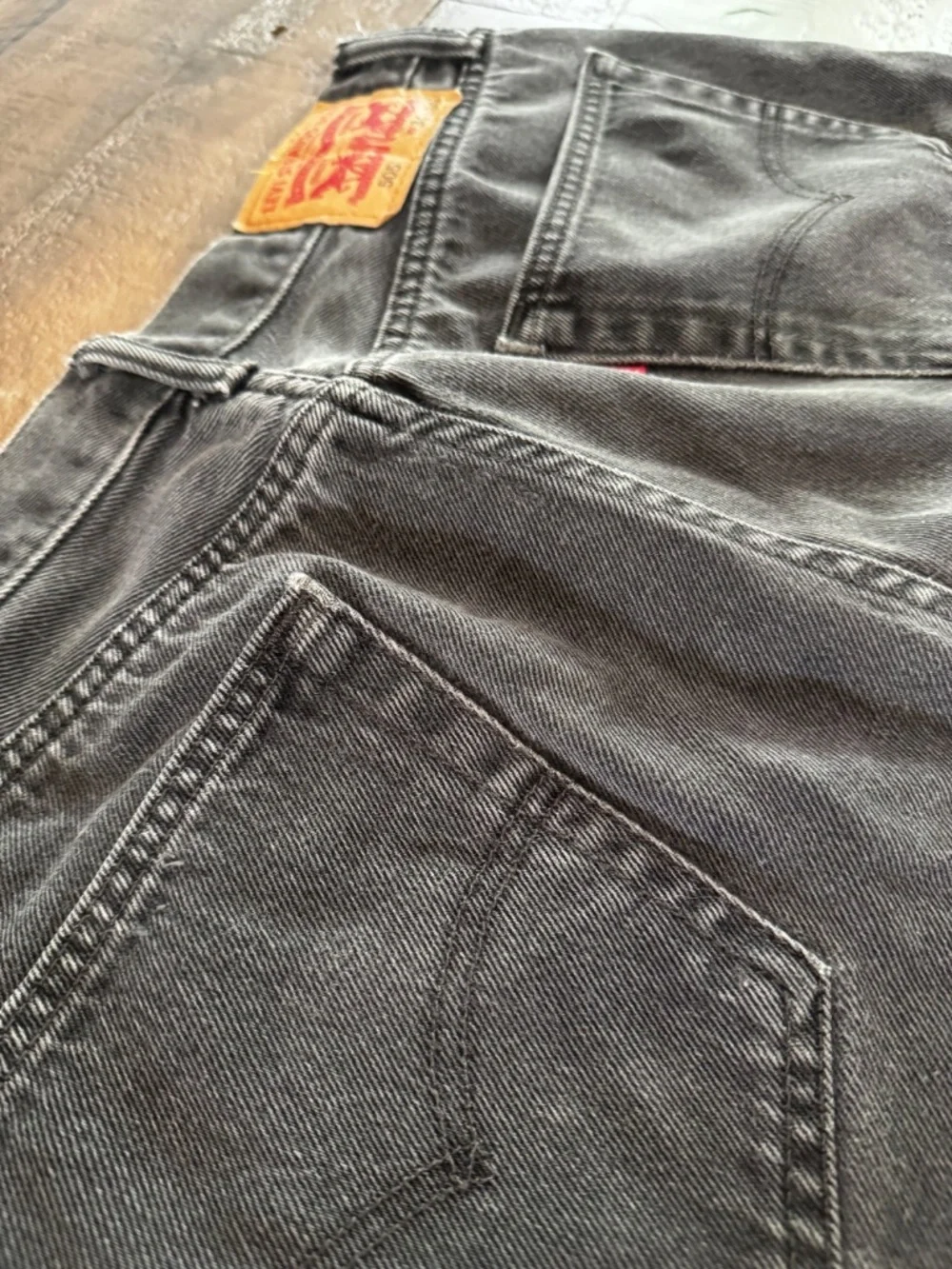 505 Levi's Black Jeans W34 L30